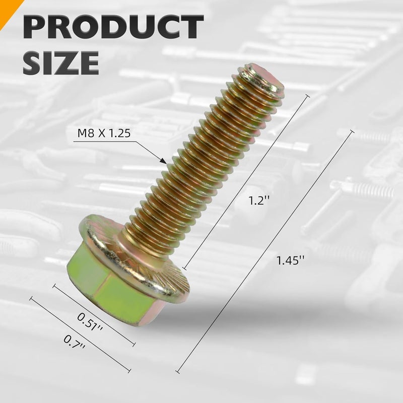 CHENACC 75120 Exhaust Manifold Bolts Hardware Kit Grade 10.9 For LS1 Header Bolts LSX LS2 LS3 LS6 LS7 Exhaust Bolts Anti-Corrosion 03413B 11518860 11609481 6506775AA, and 6507423AA For Chevy Gmc Buick - Image 2
